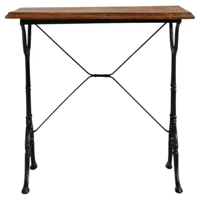 Pre-owned 1stdibs Cast Iron Bistro Table In Black