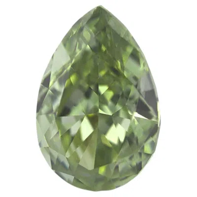 Pre-owned 1stdibs Chameleon Diamond - 0.50ct Natural Loose Fancy Gray Yellow Green Pear Gia Vs2