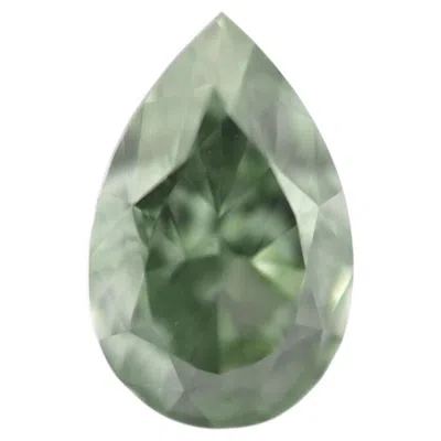 Pre-owned 1stdibs Chameleon Diamond - 0.71ct Natural Loose Fancy Green Chamelon Color Gia Pear Vs1