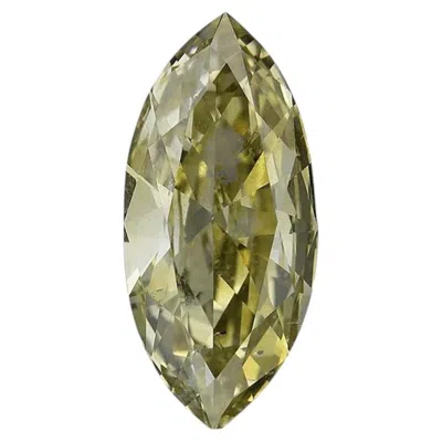 Pre-owned 1stdibs Chameleon Diamond - 1.02ct Natural Loose Fancy Green Yellow Marquise Gia Si2