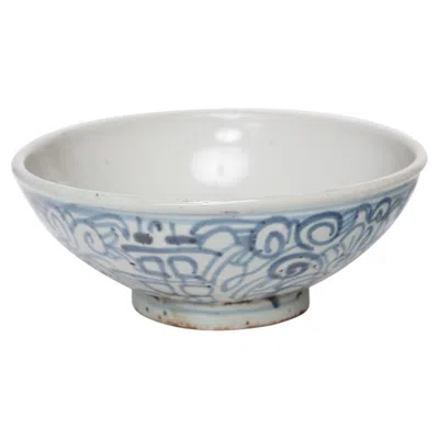 Pre-owned 1stdibs Chinese Blue & White Double Happiness Bowl, C. 1800