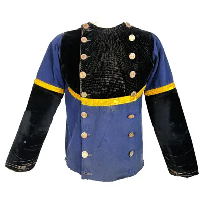 Pre-owned 1stdibs Chupenn Britanny Jacket In Indigo-dyed Wool Cloth With Embroidery – Quimper Regi In Black