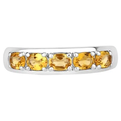 Pre-owned 1stdibs Citrine Ring 0.78 Carats Sterling Silver In Multi