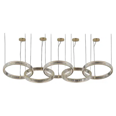Pre-owned 1stdibs Collection Orione 2.0 Chandelier, Metal And Crystal, Ncs 197/5/60 By Jago In Transparent