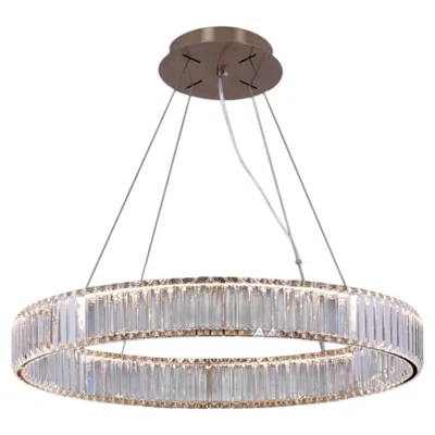 Pre-owned 1stdibs Collection Orione Chandelier, Metal And Crystal, Ncs 198/1/40 By Jago In Transparent