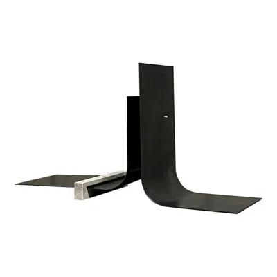Pre-owned 1stdibs Collision 2.1 Floor Lamp In Iron & Travertine By D´ark Atelier In Black