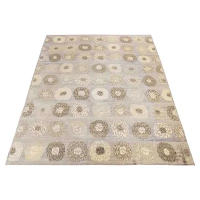 Pre-owned 1stdibs Concentric Circle Pattern Carpet, 11' 6" X 9' 1" In Sand