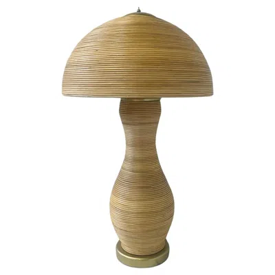 Pre-owned 1stdibs Contemporary Bamboo Table Lamp In Brown