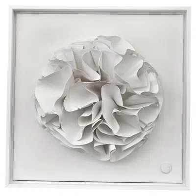 Pre-owned 1stdibs Contemporary White Cut Paper Sculpture, Framed, 21st Century France