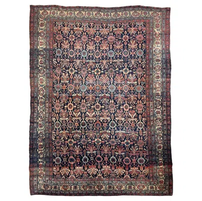 Pre-owned 1stdibs Cotton-candy Hydrangea With Protective Evil Eye Rug, C. 1920-30's In Black