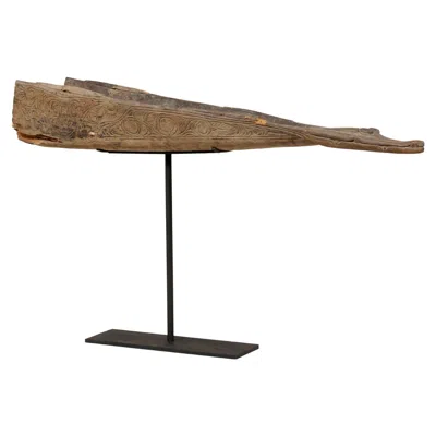 Pre-owned 1stdibs Crocodile Head Boat Prow From Papua New Guinea In Brown