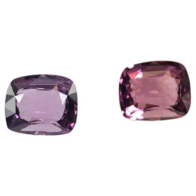 Pre-owned 1stdibs Cushion Cut 3.88ct Purple Spinel Gemstone, Untreated, Sri Lanka