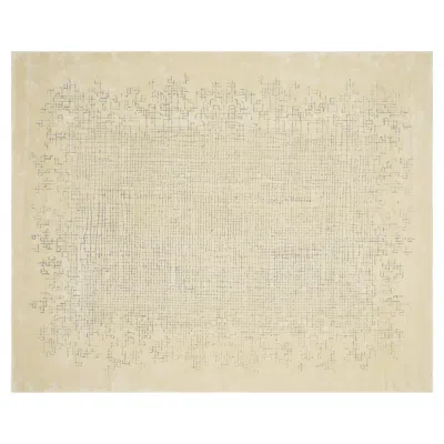 Pre-owned 1stdibs Custom Hand-tufted Scattering Carpet By Fuli, 300x240 Cm In Sand
