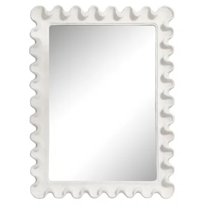 Pre-owned 1stdibs Custom Undulating Plaster Mirror In Gray