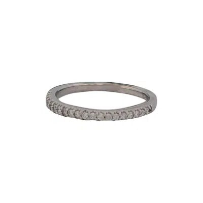 Pre-owned 1stdibs Danielle 14k White Gold Diamond Anniversary Band – Prong Set