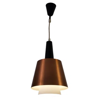 Pre-owned 1stdibs Danish Copper Pendant Lamp, 1960s In Black