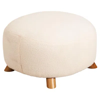 Pre-owned 1stdibs Danish Large Stool Upholstered In 'casentino' Woollen Fabric, Denmark 1940s In Brown