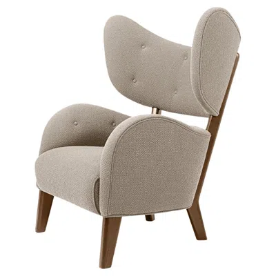 Pre-owned 1stdibs Dark Beige Sahco Zero Smoked Oak My Own Chair Lounge Chair By Lassen In Brown