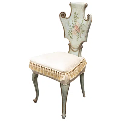 Pre-owned 1stdibs Decorative Painted Side Chair In Brown