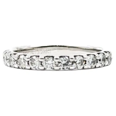 Pre-owned 1stdibs Diamond Bridal Band Ring In 14k White Gold