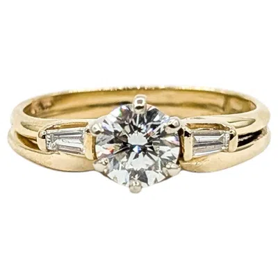 Pre-owned 1stdibs Diamond Wedding Set Ring In 14k Yellow Gold