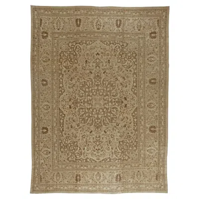 Pre-owned 1stdibs Doris Leslie Blau Antique Tabriz Medallion Warm Tan With Brown Rug - C. 1900