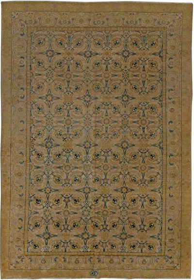 Pre-owned 1stdibs Doris Leslie Blau Tabriz Antique Allover Slate Gray Hand-knotted Rug - C. 1920