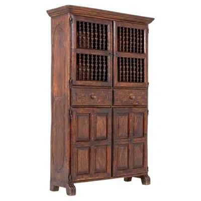 Pre-owned 1stdibs Early 18th Century Spanish Walnut Cabinet In Brown