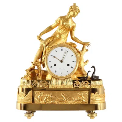 Pre-owned 1stdibs Early 19th Century French Mantel Clock - Allegory Of Love, Paris Circa 1815 In Brown