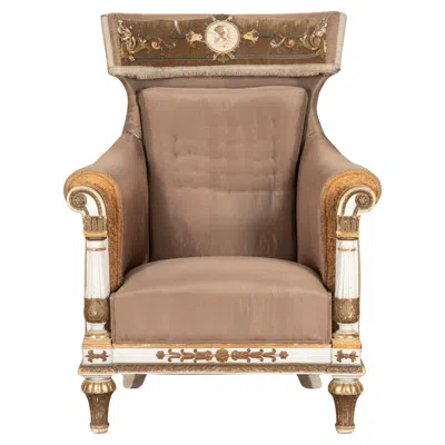 Pre-owned 1stdibs Early 19th Century Swedish Neo-classical Armchair In Gustavian Style In Brown