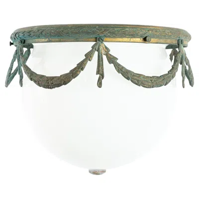 Pre-owned 1stdibs Early 20th Century English Opaline Ceiling Light / Plafonnier In Transparent