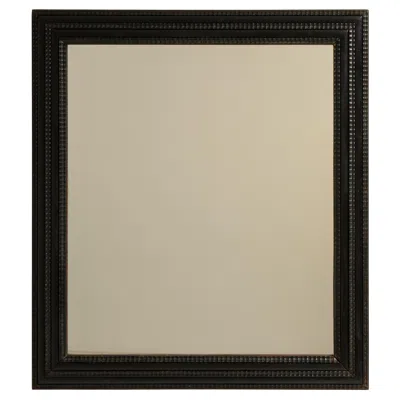 Pre-owned 1stdibs Eclectic Black-patinated Mirror In Brown
