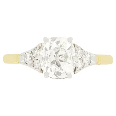 Pre-owned 1stdibs Edwardian 1.30ct Diamond Solitaire Ring, C.1910s In Multi