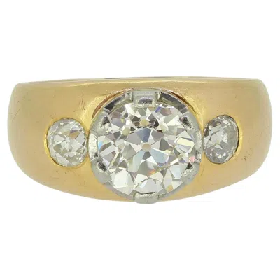 Pre-owned 1stdibs Edwardian 2.00 Carat Diamond Three-stone Ring In Multi