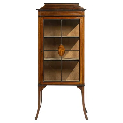 Pre-owned 1stdibs Edwardian Inlaid Cabinet In Brown