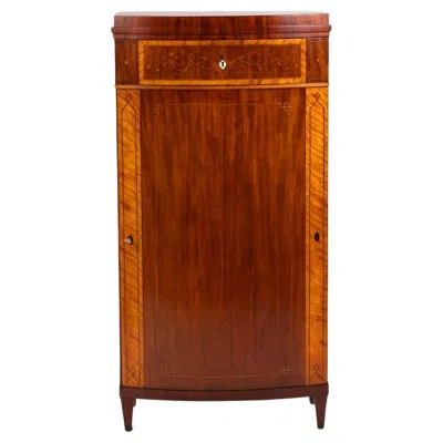 Pre-owned 1stdibs Elegant Empire Pedestal Cabinet, Copenhagen 1810-20 In Brown