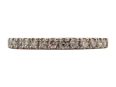 Pre-owned 1stdibs Elena 14k Yellow Gold Anniversary Band With .25 Ct Of Natural Round Diamonds