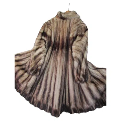 Pre-owned 1stdibs Exclusive Vintage Long Fur Coat In Gray