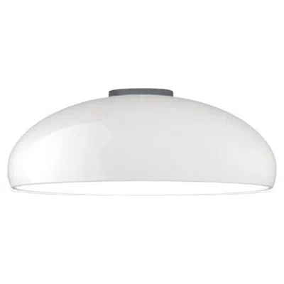 Pre-owned 1stdibs Free Shipping Pangen White Medium Ceiling Lamp By Fontanaarte