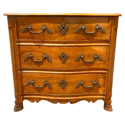 Pre-owned 1stdibs French 19th Century Louis Xv Provincial Walnut Chest Of Drawers In Brown