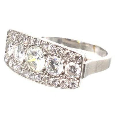Pre-owned 1stdibs French Art Deco Platinum And Diamond Ring In Multi