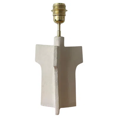 Pre-owned 1stdibs French Contemporary Ceramic Lamp, "l 02" By Renzo Maar In Transparent