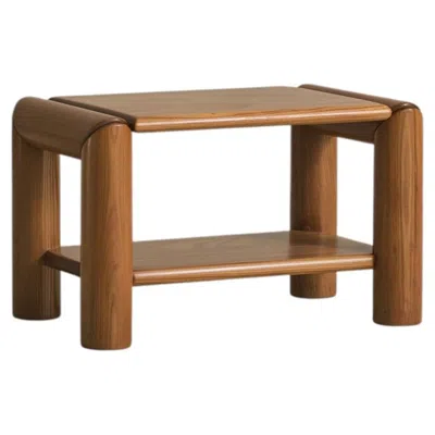 Pre-owned 1stdibs French Elm End Table By Atelier Chauvin, 1970s - 2 Available In Brown