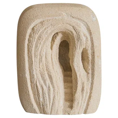 Pre-owned 1stdibs French Limestone Table Lamp By Arsène Galisson, 1970s In Sand