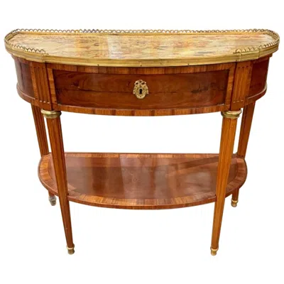 Pre-owned 1stdibs French Louis Xvi Walnut Console In Brown