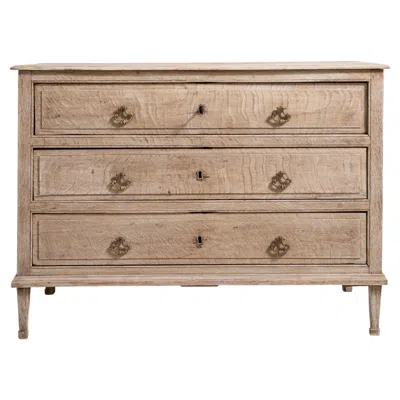 Pre-owned 1stdibs French Oak Chest Of Drawers In Brown