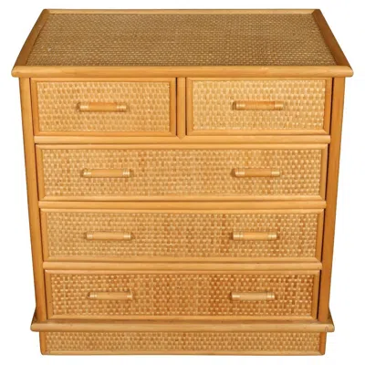 Pre-owned 1stdibs French Rattan Chests In Brown
