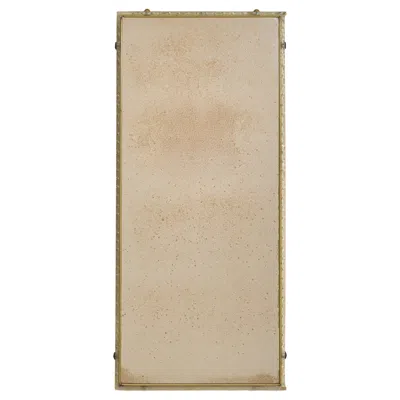 Pre-owned 1stdibs French Rectangular Glass Frame Wall Mirror, 1970s In Sand
