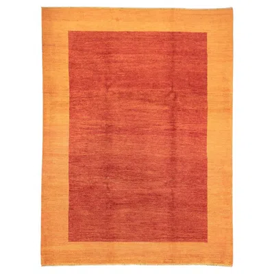 Pre-owned 1stdibs Gabbeh Rug Orange Border