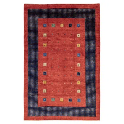 Pre-owned 1stdibs Gabbeh Rug Royal Nomadic Design In Pink